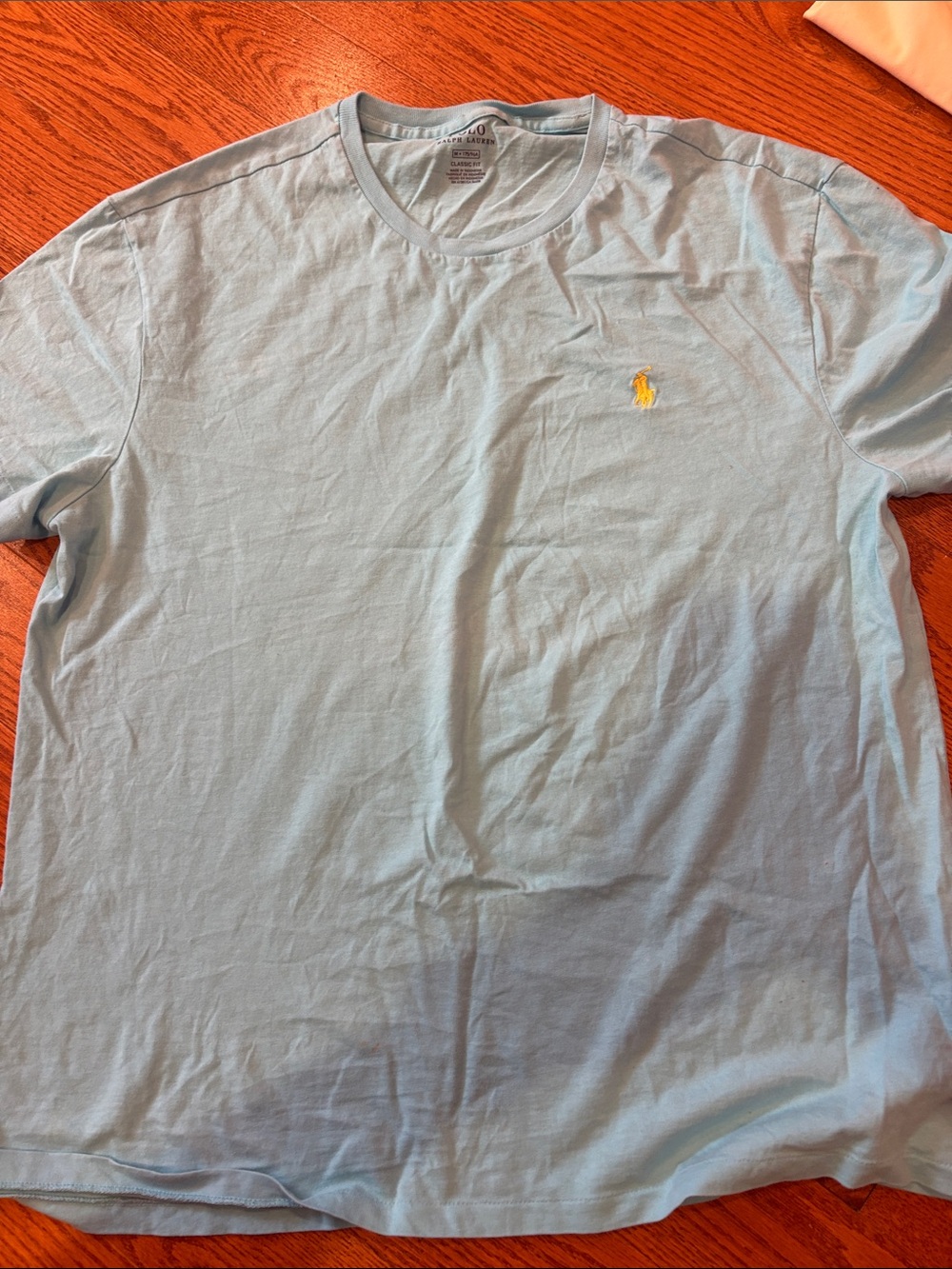 Polo by Ralph Lauren Light Blue Crewneck Tee with Yellow Pony